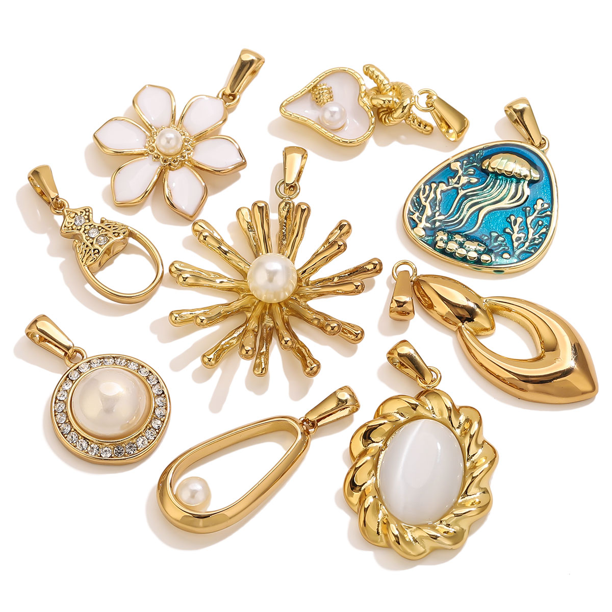 Vintage Fashion Nova - 1Pcs 18K Gold Plated Stainless Steel