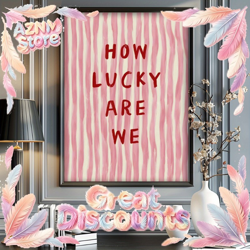 Vintage Fashion Art - 2026 How Lucky We Are Canvas
