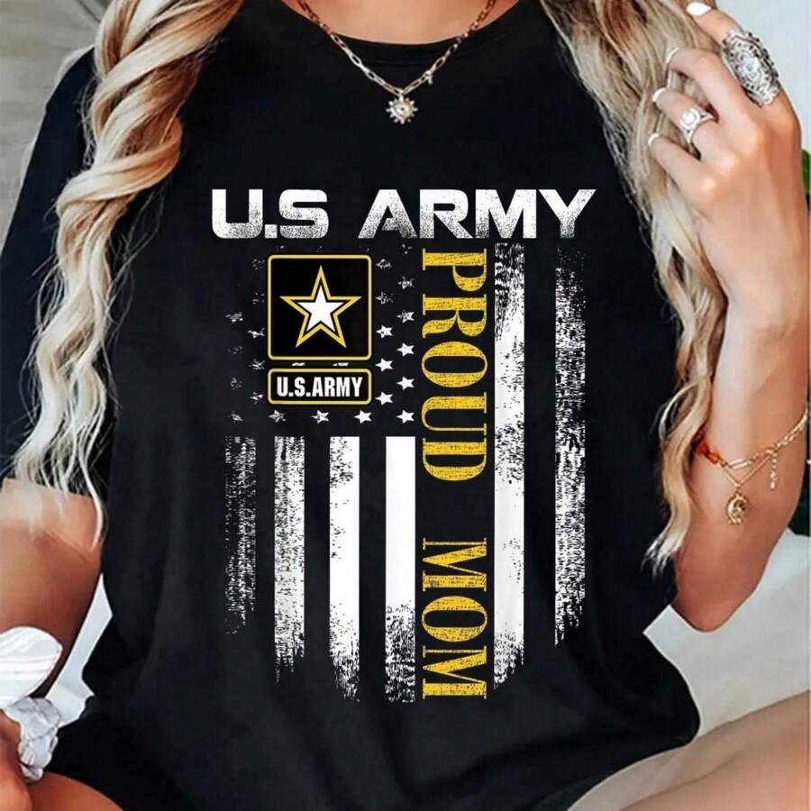 Vintage Fashion News - 【New Arrival】U.S. Army Proud Mom T-Shirt