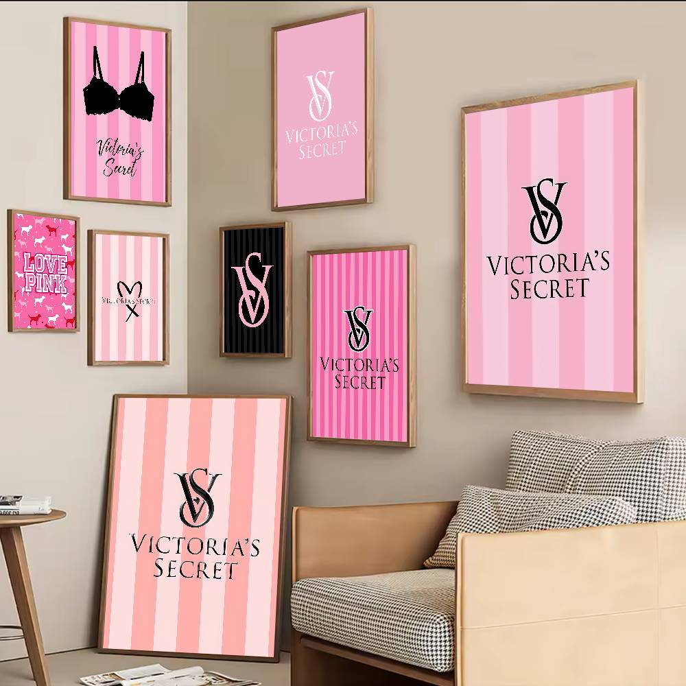 Vintage Fashion Magazines - V-Victorias-Fashion-S-Secret Vintage Posters Sticky Whitepaper Prints