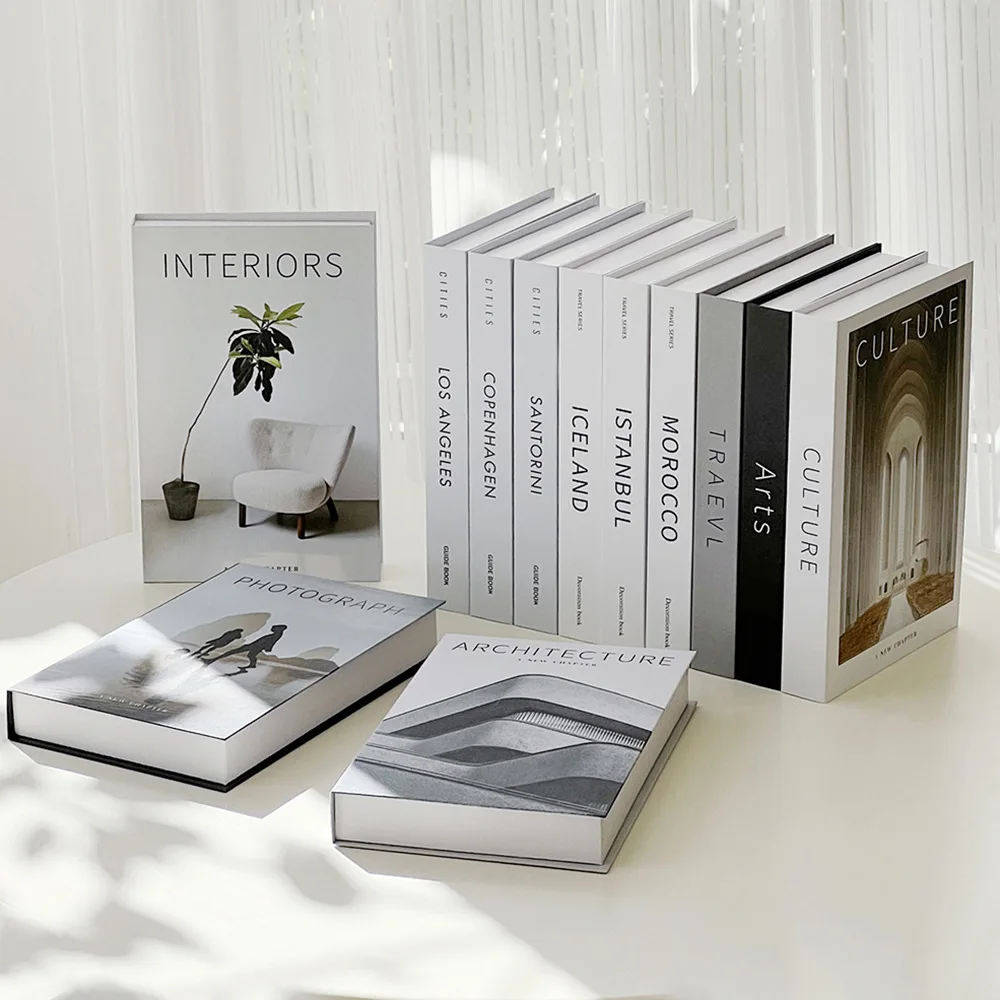 Vintage Fashion Magazine - Minimalist Modern Decorative Fake Books Props
