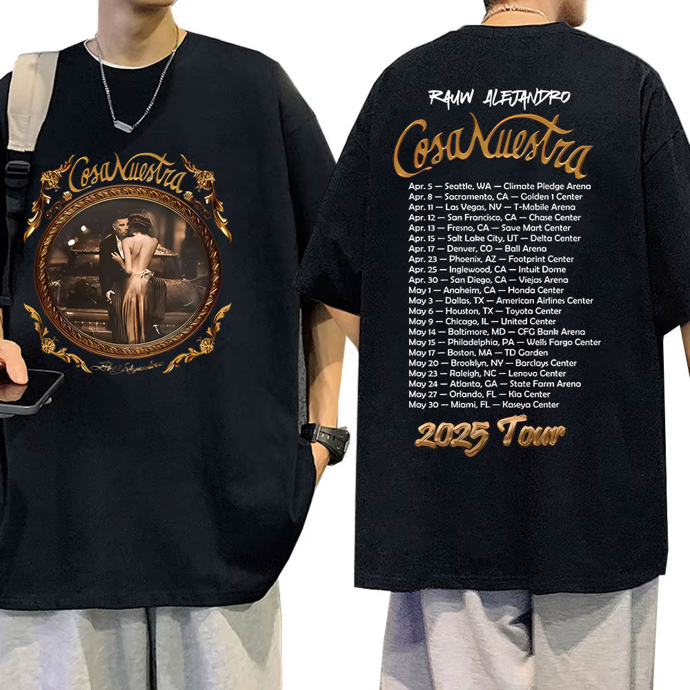 Vintage Fashion Trends 2025 - Rapper Rauw Alejandro Cosa Nuestra Tour