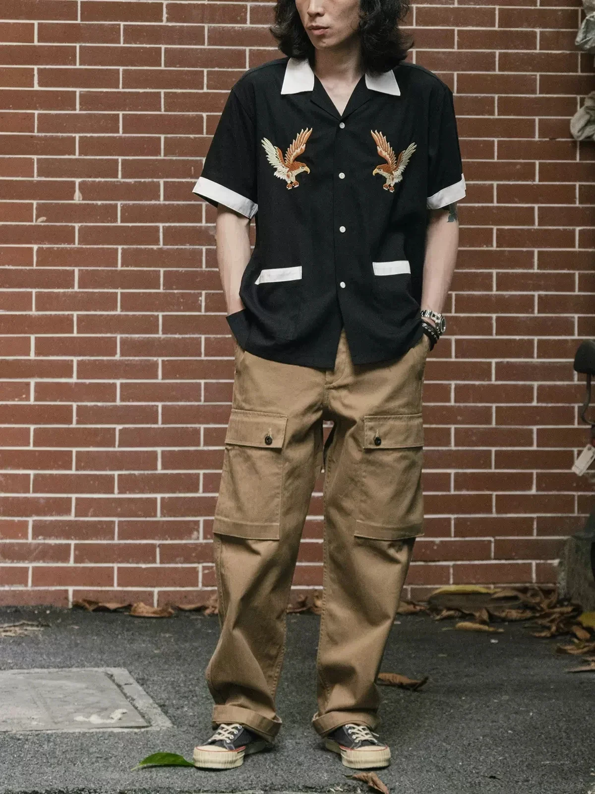 Non Stock Old Fashioned Embroi - огляд і ціна Bowling Shirt Camp
