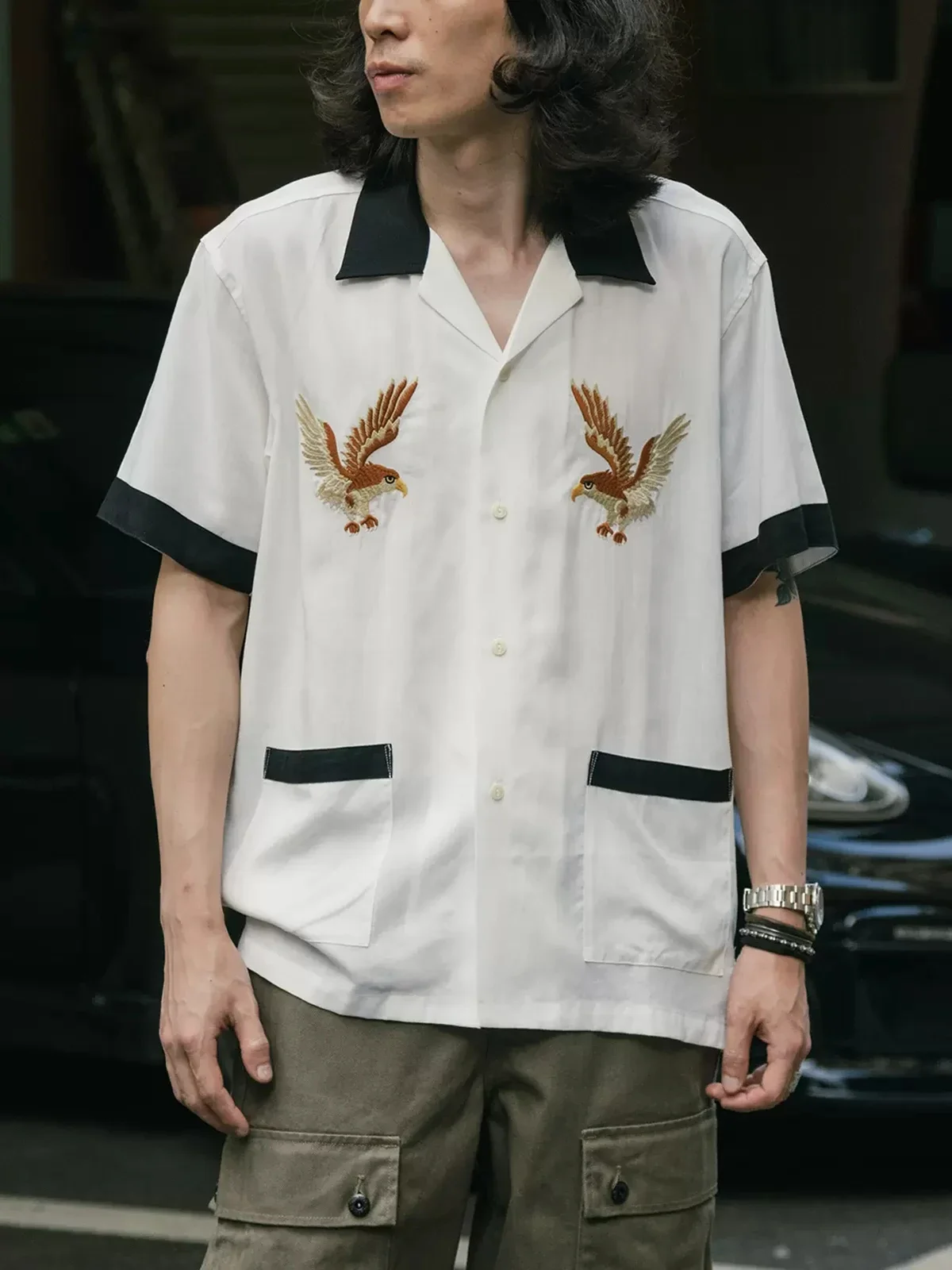 Non Stock Old Fashioned Embroi - огляд і ціна Bowling Shirt Camp