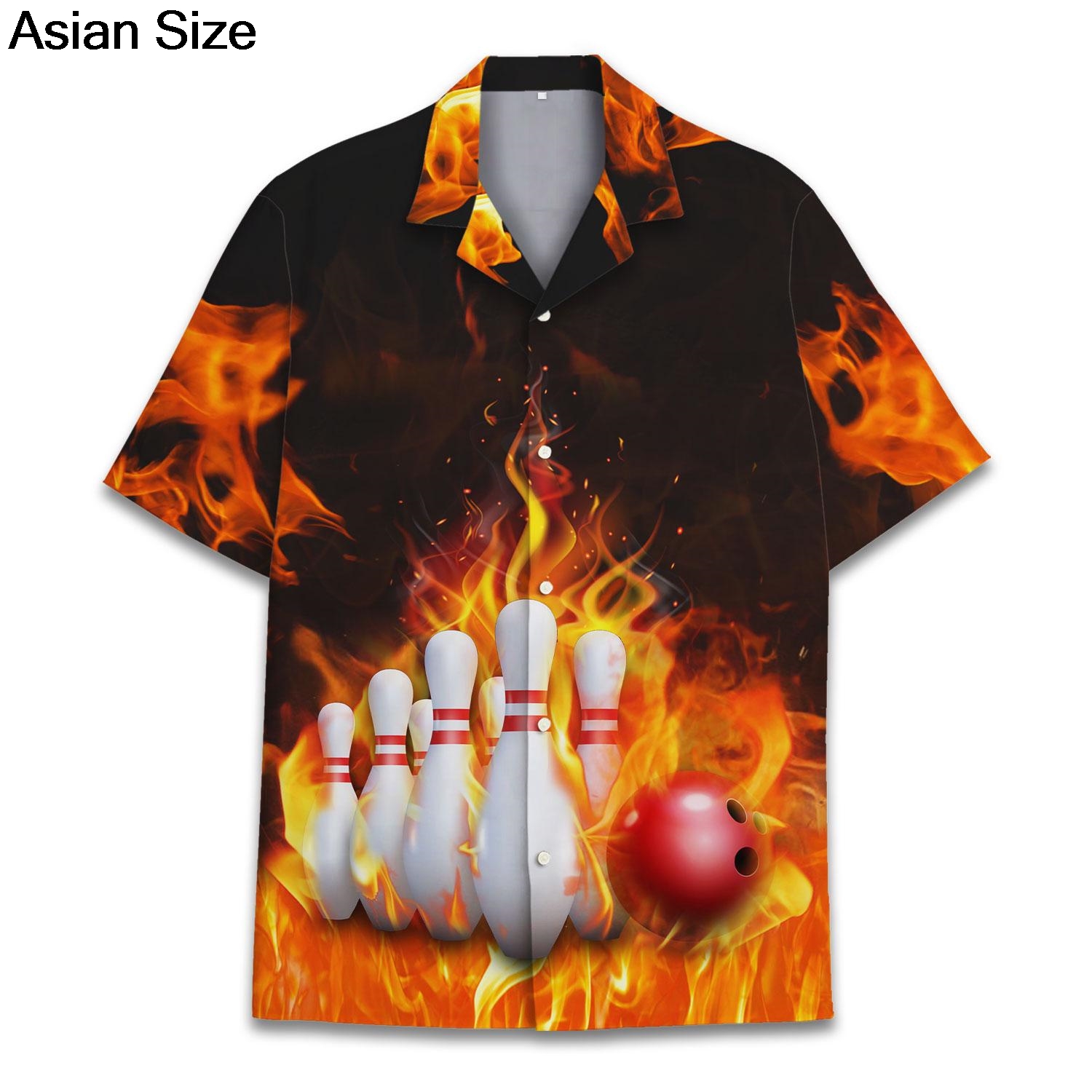 Cool Blue Fire Bowling Sport G - огляд і ціна Bowling Shirt Camp