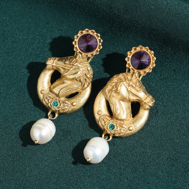 Vintage Purple Crystal Horse H - огляд і ціна Vintage Fashion Jewelry Brands