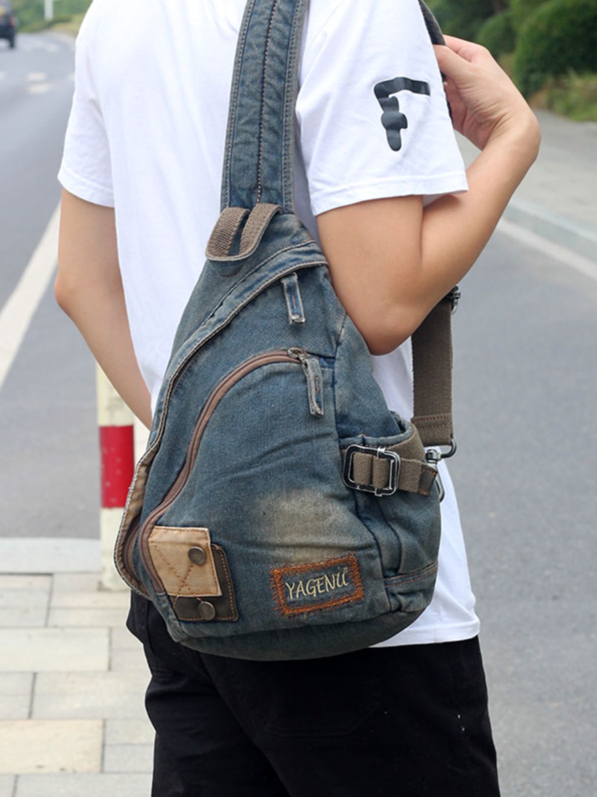 Retro Denim Crossbody Bag Unis - огляд і ціна Retro Vintage Korean Fashion