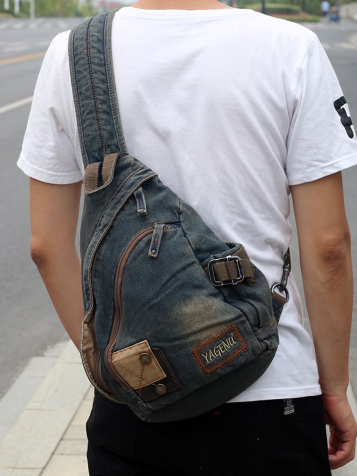 Retro Denim Crossbody Bag Unis - огляд і ціна Retro Vintage Korean Fashion