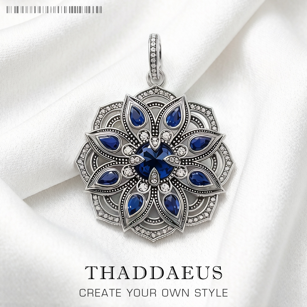 Pendant Blue Lotus Flower,Bran - огляд і ціна Vintage Fashion Jewelry Brands