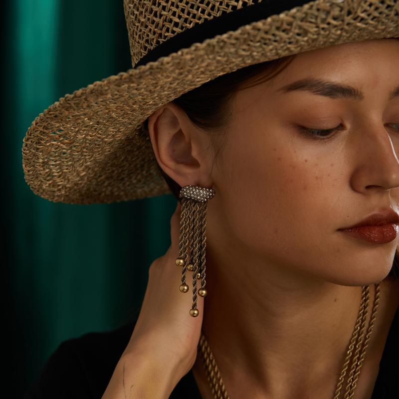 Vintage Gold Color Rope Tassel - огляд і ціна Vintage Fashion Jewelry Brands