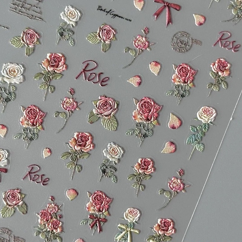 5Pcs Ins Retro Rose Sticker Hi - огляд і ціна Vintage Fashion Magazines