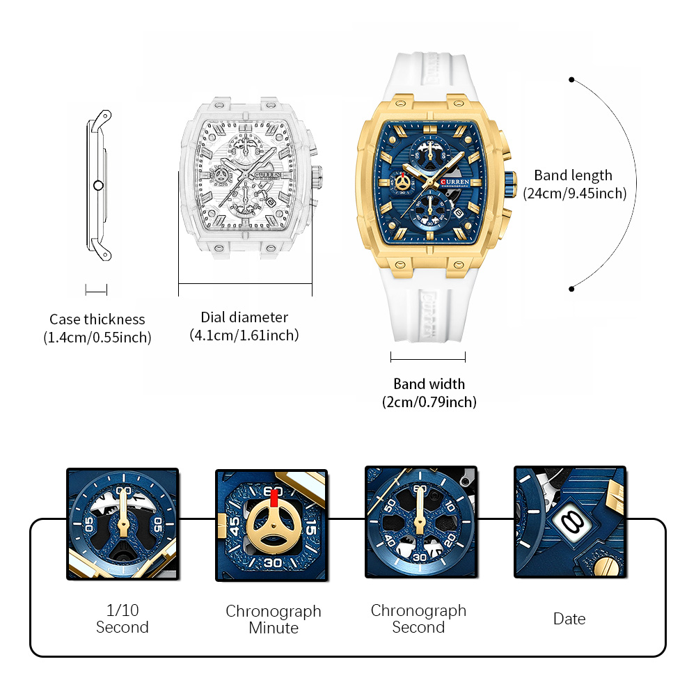 CURREN Luxury Vintage Watch fo - огляд і ціна Vintage Fashion Aesthetic