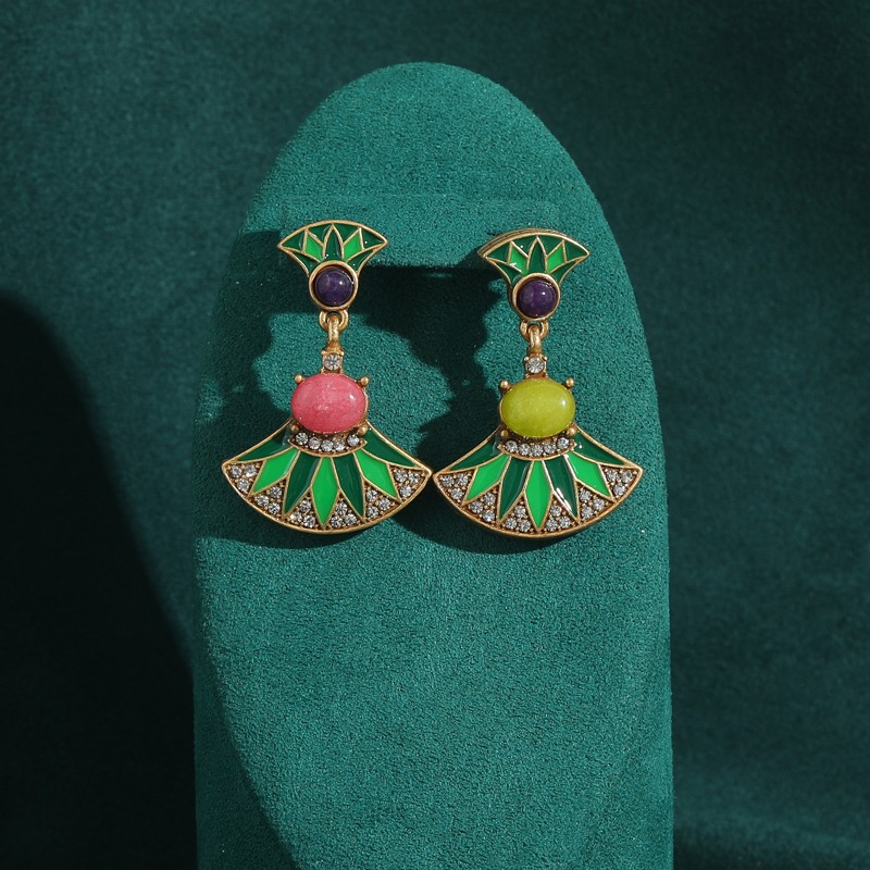Vintage Green Sector Enamel Dr - огляд і ціна Vintage Fashion Jewelry Brands