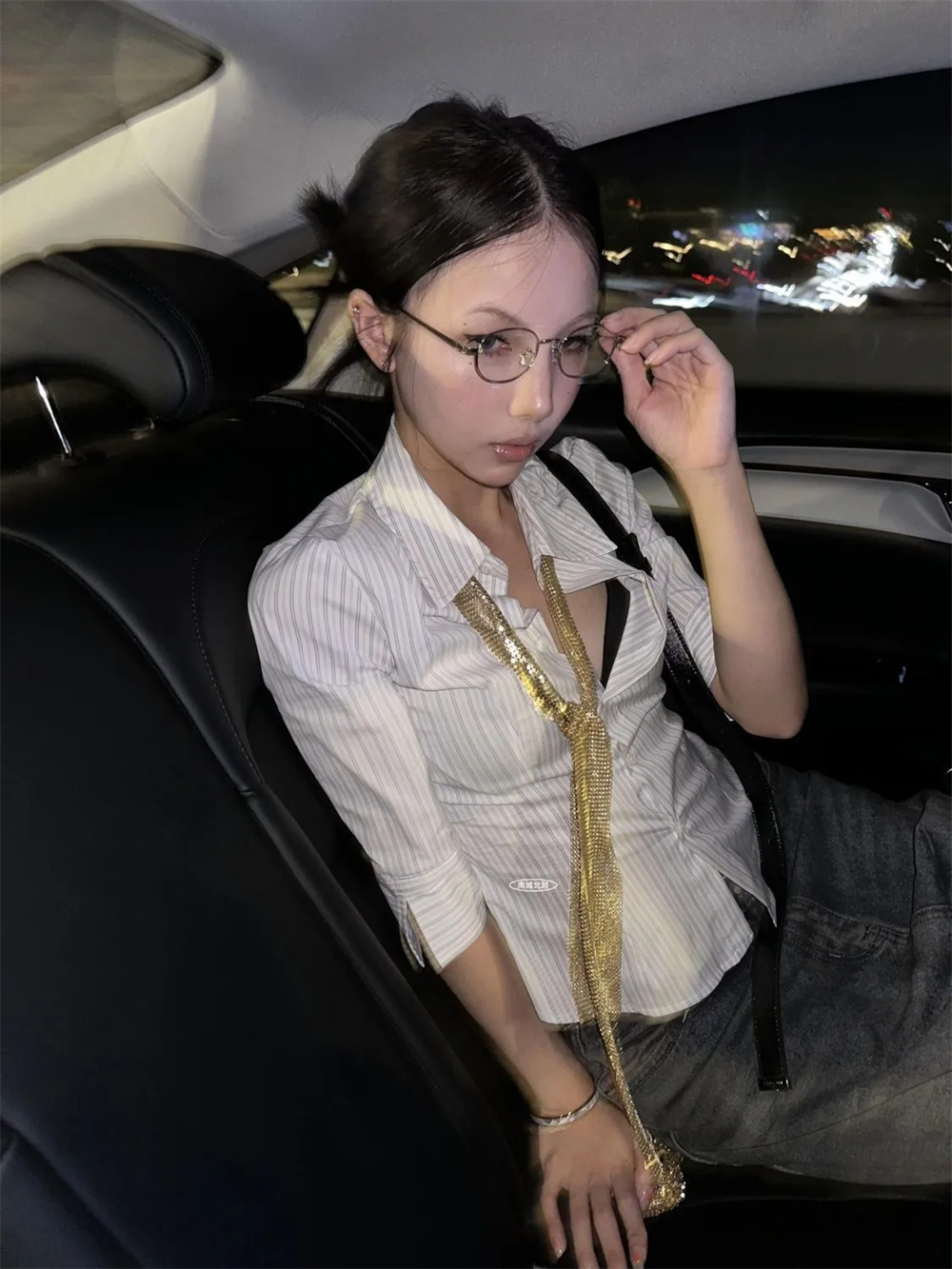 Striped Shirt Women Casual Str - огляд і ціна Retro Vintage Korean Fashion