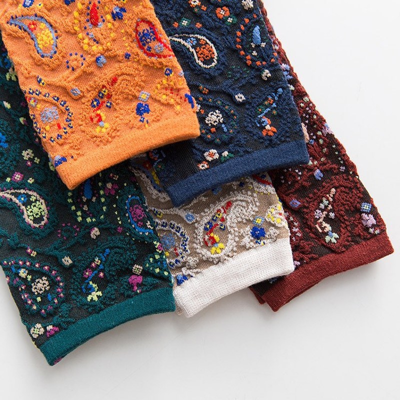 2025 Floral Print Cotton Long  - огляд і ціна Retro Vintage Korean Fashion