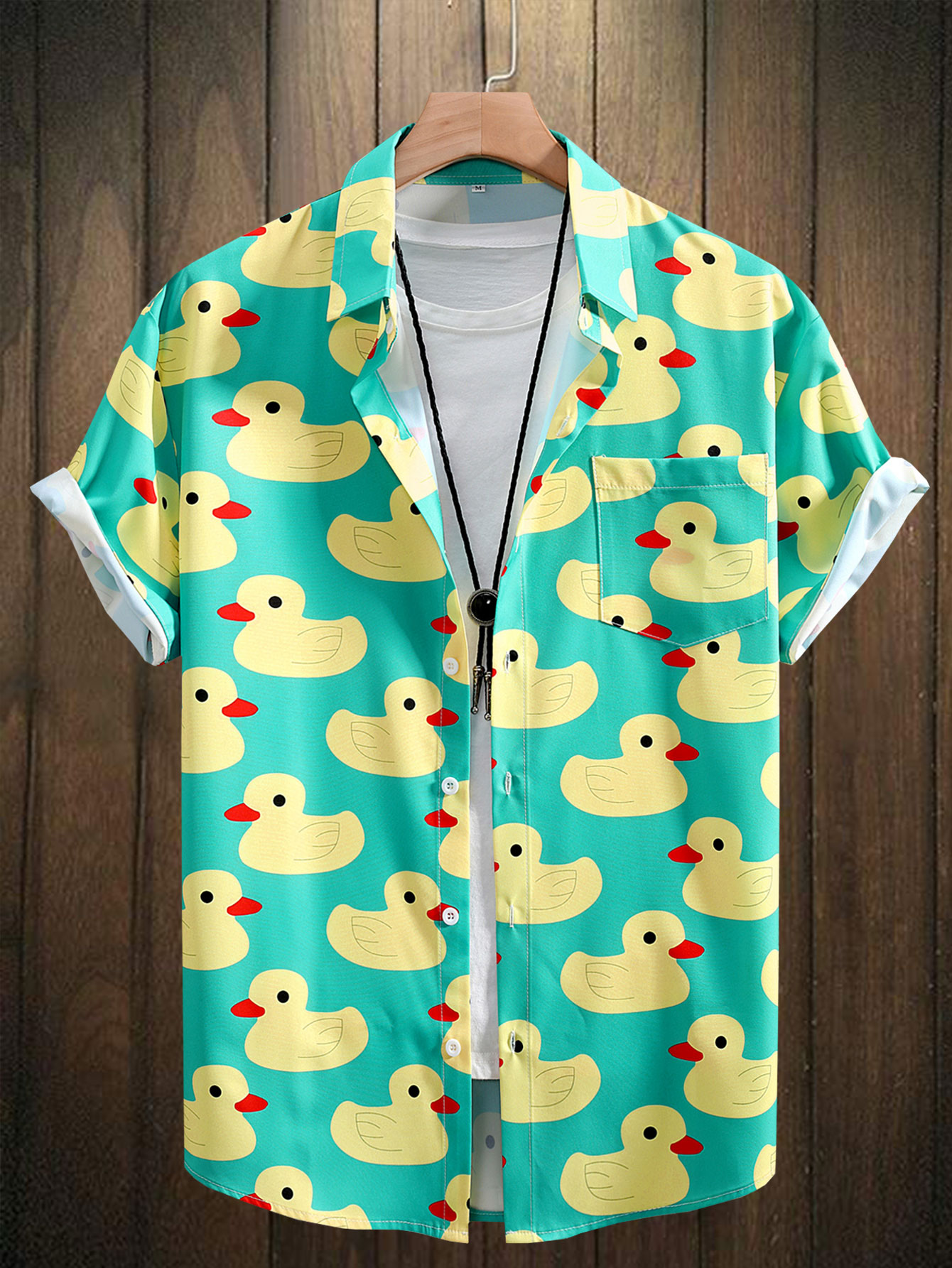 Men's Shirt Top, Rubber Duck P - огляд і ціна Bowling Shirt Camp