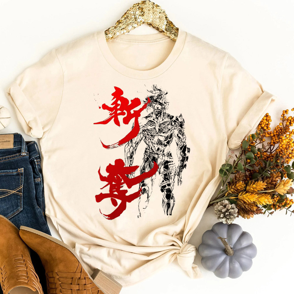 Metal Gear Solid tshirt teen c - огляд і ціна Retro Vintage Korean Fashion