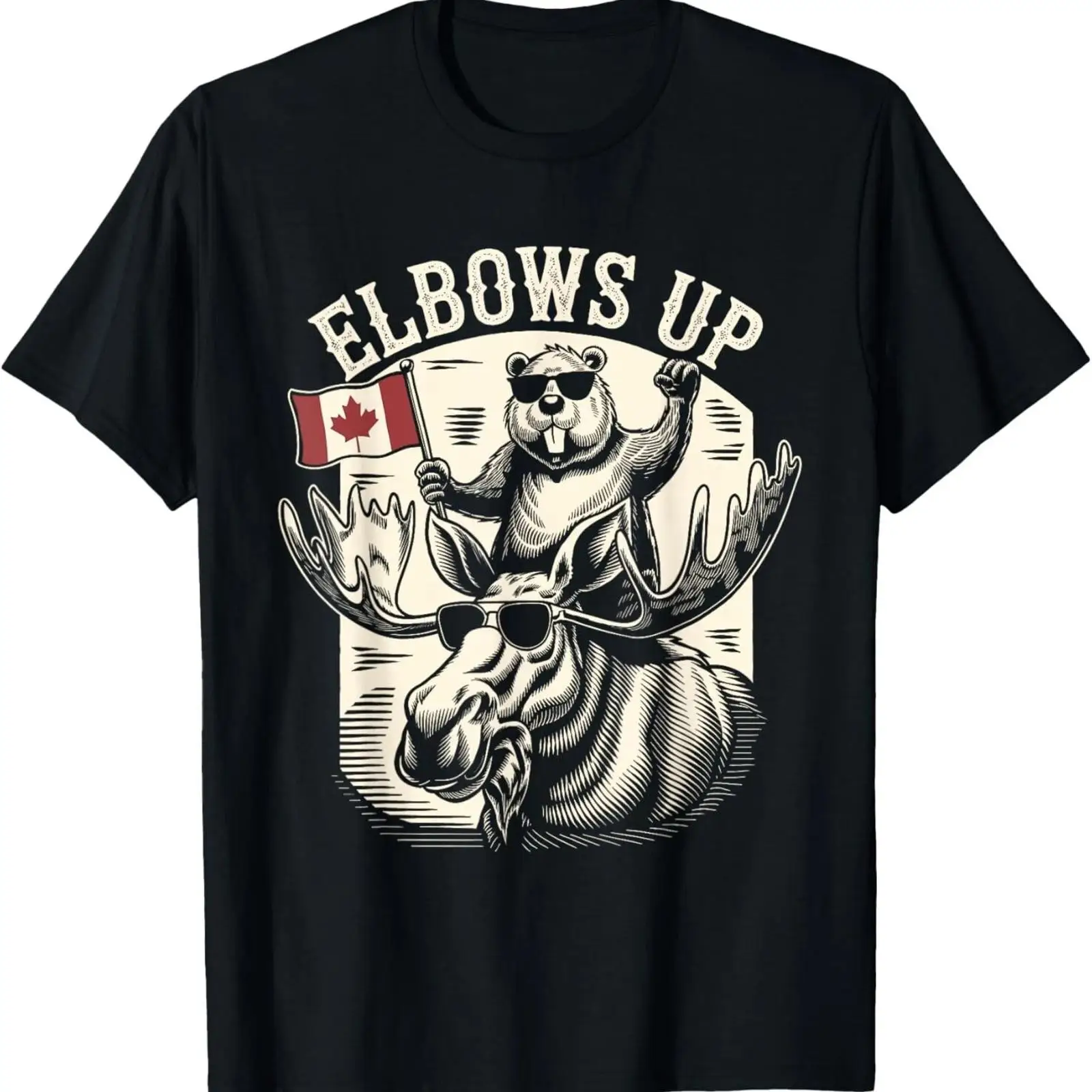 Elbows Up Funny Canada Beaver  - огляд і ціна Vintage Fashion Canada