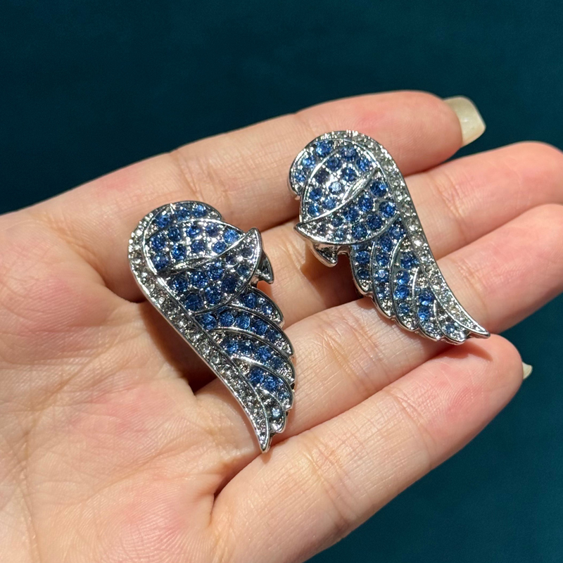 Vintage Angel Wing Blue Earrin - огляд і ціна Vintage Fashion Jewelry Brands