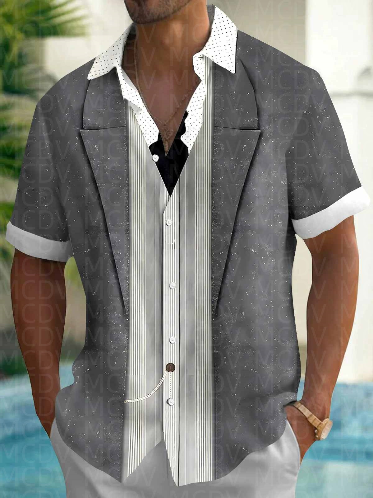 Bowling Pattern Men's Hawaiian - огляд і ціна Bowling Shirt Camp