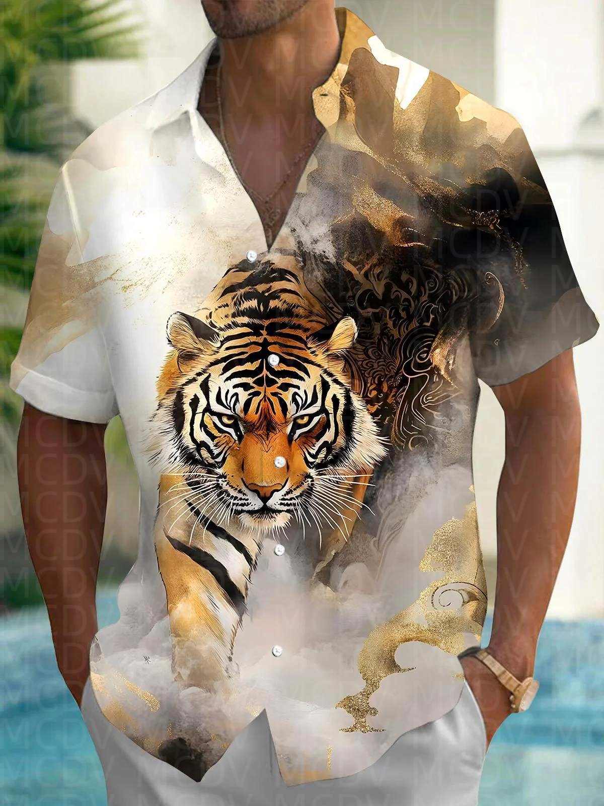 Bowling Pattern Men's Hawaiian - огляд і ціна Bowling Shirt Camp