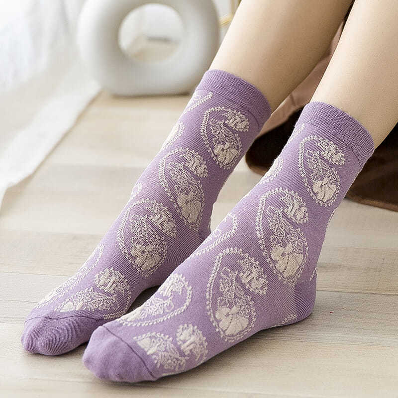 Fashion Purple Floral Embroide - огляд і ціна Retro Vintage Korean Fashion