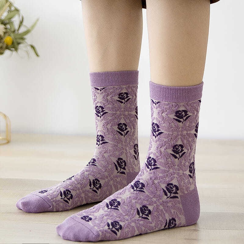 Fashion Purple Floral Embroide - огляд і ціна Retro Vintage Korean Fashion